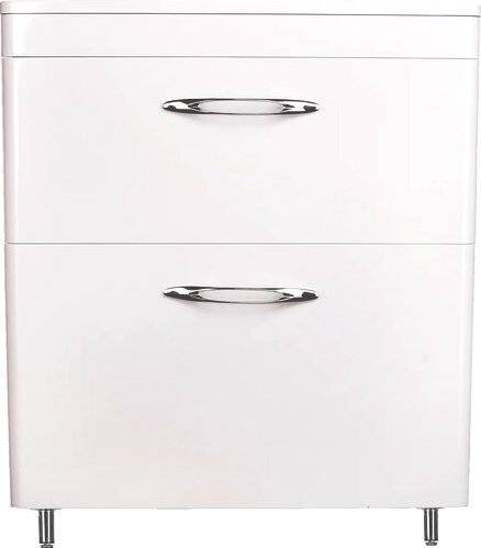 Тумба с раковиной Style Line Каре 70 напольная, Люкс Plus, белая