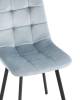 Набор из 4 стульев Stool Group Chilly OS-2011 HLR-17 X4 серо-голубой фото 8