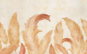 3D Фотообои Artegrafico «Крупные акварельные колосья» NJ-046 песок