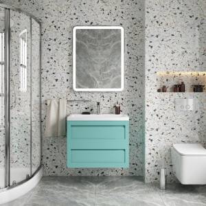 Мебель для ванной Art&Max Platino 75, подвесная, светло-зеленая матовая