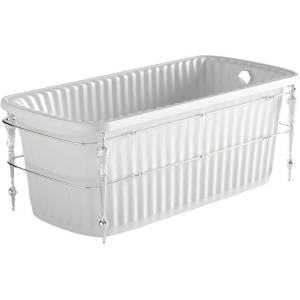 Ванна из искусственного камня Migliore Olivia 24327 174x80 каркас хром