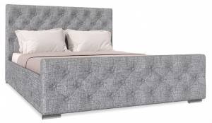 Кровать 1600х2000 НК-Мебель Интеро 72306769 Серый 110x169.4x220.5
