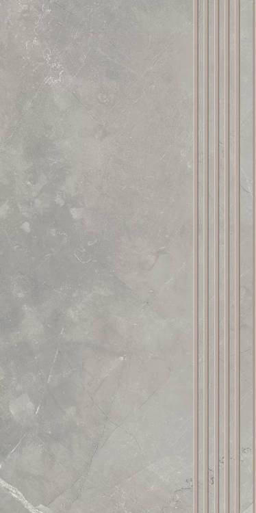 Ступень Paradyz Ritual Light Grey Stopnica Prosta Nacinana Mat. 29.8x59.8