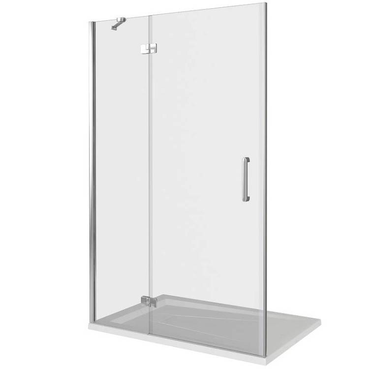 Душевая дверь в нишу Good Door Saturn WTW-110-C-CH-L профиль хром