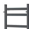 Полотенцесушитель электрический Apextermo Сфера SF10164GF с крючками, графит металлик, 60x40 фото 4