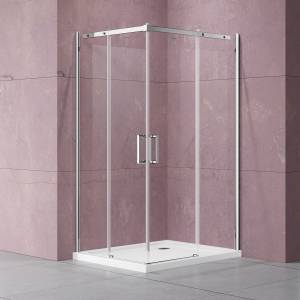 Душевой уголок Vincea Dice VSS-4D100CL 1000x1000, профиль хром, стекло прозрачное