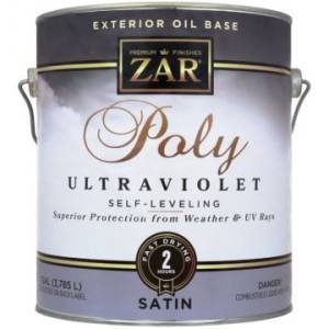 Полиуретановый лак ZAR Poly Ultraviolet Exterior Oil Base полуматовый 3.78 л