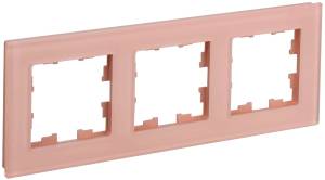 Рамка 3-постовая IEK Brite BR-M32-G-31-K96 персиковый матовый