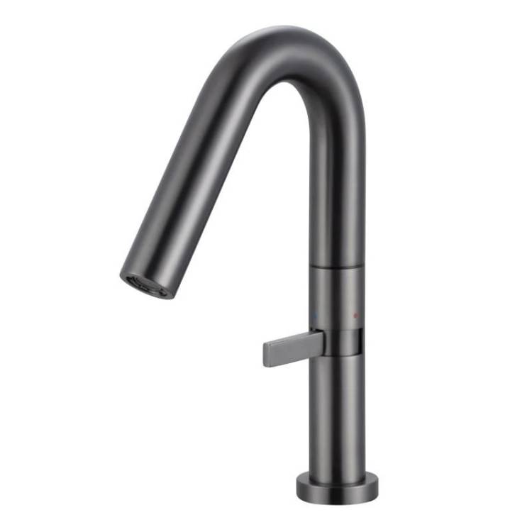 Смеситель для раковины Knotlor Elixir SS-30/GM оружейная сталь