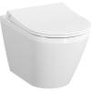 Унитаз подвесной VitrA Integra Round 7041B003-0075 безободковый с крышкой