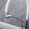 Смеситель для кухни Teymi Lori T10245 с краном для питьевой воды и гибким поворотным изливом, глянцевый хром фото 7