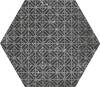 Керамогранит Equipe Coralstone 23579 Hexagon Melange Black 29.2x25.4