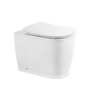 Унитаз приставной BelBagno Prado BB10150CB/BB10150SC безободковый, сиденье микролфит