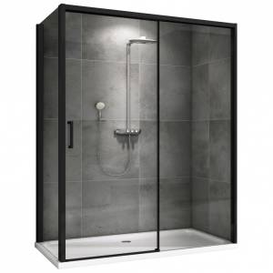 Душевой уголок Abber Komfort AG93140B-S92B 90x200x140, профиль Черный