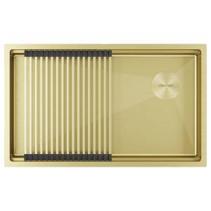 Мойка кухонная Paulmark Next-Pro 74 Uni PM707445-LG светлое золото