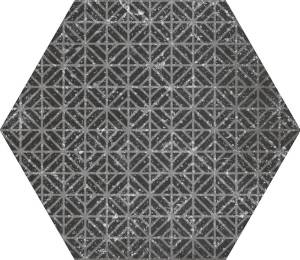 Керамогранит Equipe Coralstone 23579 Hexagon Melange Black 29.2x25.4