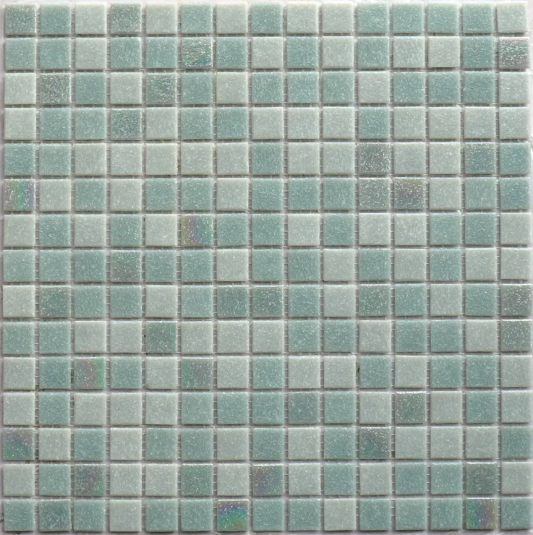 Мозаика NSmosaic Econom series MIX25 стекло серый (сетка) 23x23x4 327x327