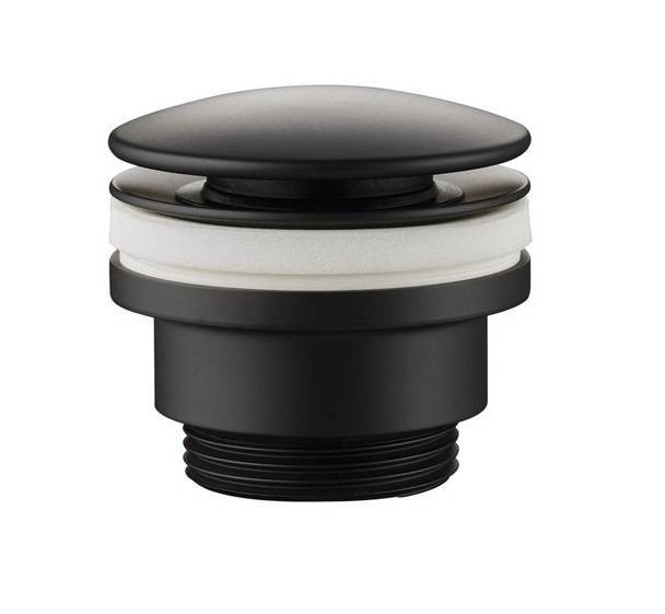 Донный клапан для раковины Giulini F5105LNO черный матовый