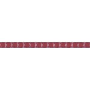 Бордюр Ceramica Classic Stripes Бусинка Бордовый 1.3x20