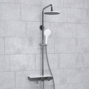 Душевой комплект Wasserkraft A113.067.155.CH Thermo с термостатическим смесителем, хром