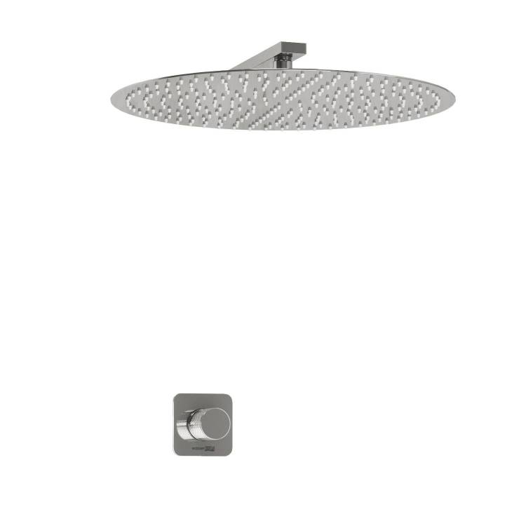 Душевой комплект Wasserkraft Mosel A4651.090.117 с верхней душевой насадкой, хром, встраиваемый