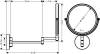 Косметическое зеркало Hansgrohe Logis Universal 73561000 фото 2