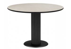 Стол Notta Кэмерон 625711 krater perla repose, черный 110x110x75