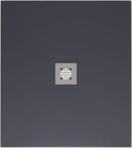 Поддон для душа Allen Brau Priority 8.31002-AM без накладки, антрацит, 900х900