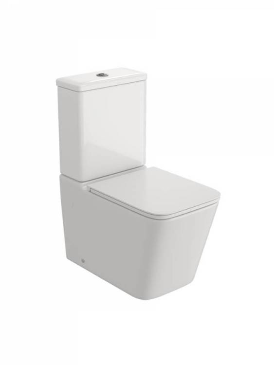 Унитаз-компакт Watersense Eva W00748 безободковый, сиденье микролифт