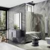 Шторка на ванну MaybahGlass MGV-135-1у стекло бронза, профиль белый матовый, 1400x440 фото 2
