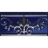 Бордюр Ape Ceramica Noblesse S001227 Cenefa Cobalto Silver 10x20