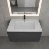 Раковина Uperwood Lagoon Quartz 297000017 белая матовая, жасмин, 80x48 фото 3