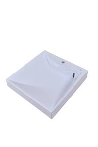 Раковина Stella Polar Турин SP-00000508 на стиральную машину, белая, 60x60