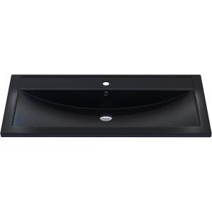 Раковина Uperwood Foster Quartz 291030046 черная матовая, уголь, 100x45.5 Раковина Uperwood Foster Quartz 291030046 черная матовая, уголь, 100x45.5