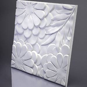 Гипсовая 3D панель Artpole Flora M-0042 600x600