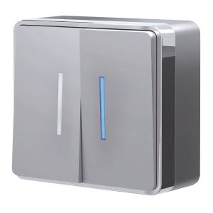 Выключатель двухклавишный с подсветкой Werkel Gallant W5020106