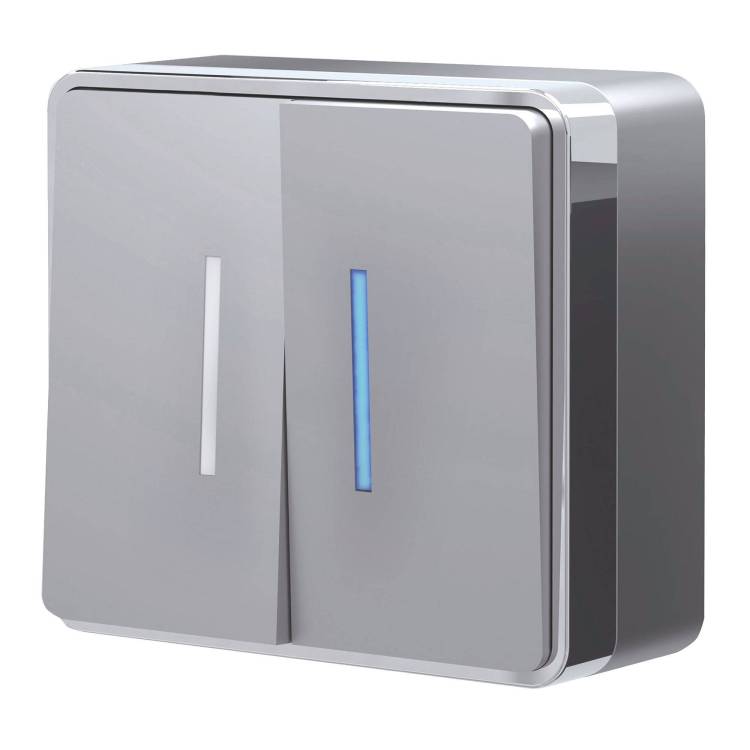 Выключатель двухклавишный с подсветкой Werkel Gallant W5020106