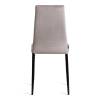 Стул Tetchair Easy (mod. JSC02-1) 21259 металл, флок, Light grey (светло-серый) HLR14/черный фото 4