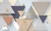 3D Фотообои Artegrafico «Треугольники с золотыми бусинами» BL-037 песок
