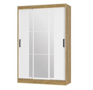 Шкаф-купе БТС МЕБЕЛЬ Тайм ШКК-03 00-00164149 дуб крафт, белый