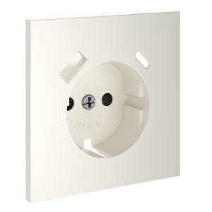 Лицевая панель для розетки с заземлением, шторками и USB Type A+C Voltum S70 VLS001013 хлопок