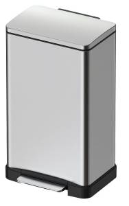 Мусорное ведро Weltwasser Lassy MT 30L Педальное, Матовая сталь