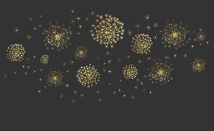 3D Фотообои Artegrafico «Летящие одуванчики» PL-037 песок