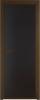 Межкомнатная дверь Profil Doors 1 AX цвет профиля Деорэ, стекло безопасное 6 мм монохром черный 600x2000