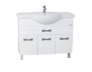 Тумба с раковиной Bellezza Абрис 105 1 ящ. Белый