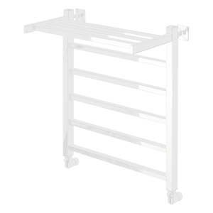 Полотенцесушитель водяной Comfysan Marte-K 012533 W-5 60/50 с полкой, белый матовый