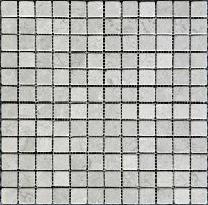 Мозаика Pixel Mosaic Мрамор PIX 329 Tundra Grey 2.3x2.3 Матовая 30.5x30.5х4