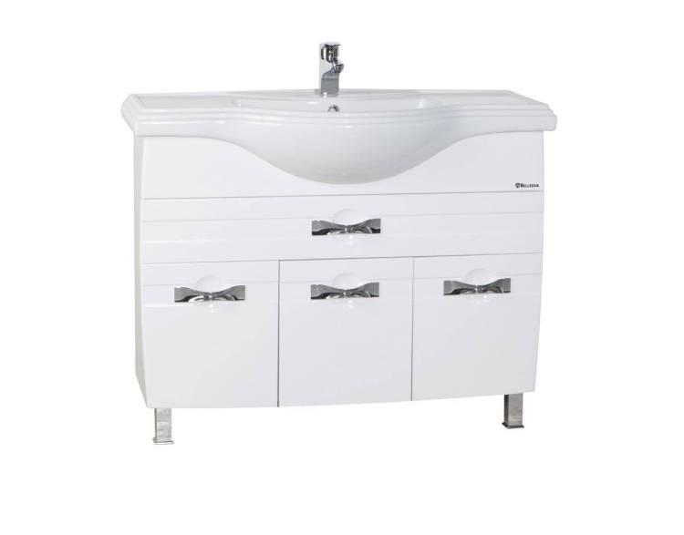 Тумба с раковиной Bellezza Абрис 105 1 ящ. Белый
