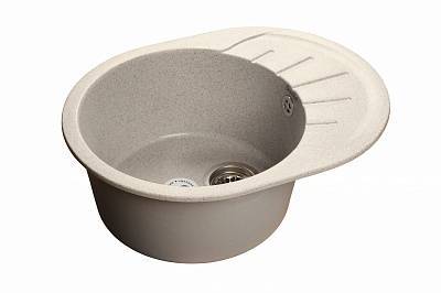 Мойка кухонная GranFest Rondo GF-R--580L чаша с крылом 579x445мм серый