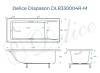 Ванна из искусственного камня Delice Diapason DLR330004R-M 160x70, белая матовая, с ручками хром, без ножек фото 11